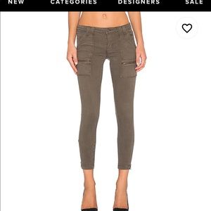 Joie Park Cargo Skinny Jeans Dark Olive 25